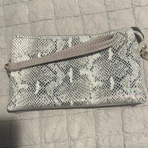 Chic Silver Wristlet Clutch